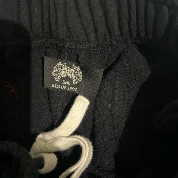 Darc Sport Black and Pink Straight Leg Pants - Picture 3 of 3